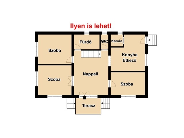 Földszinti átalakítási alaprajz